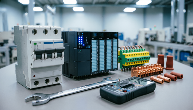 Maintenance components on parts shelving